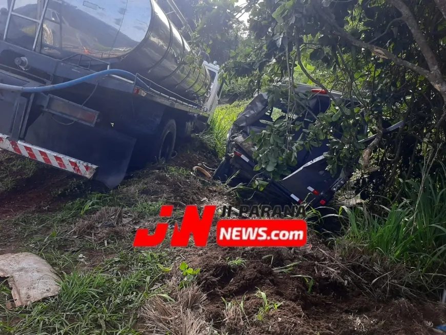 Colisão na BR-364 assusta estudantes e deixa feridos entre Ji-Paraná e Ouro Preto do Oeste