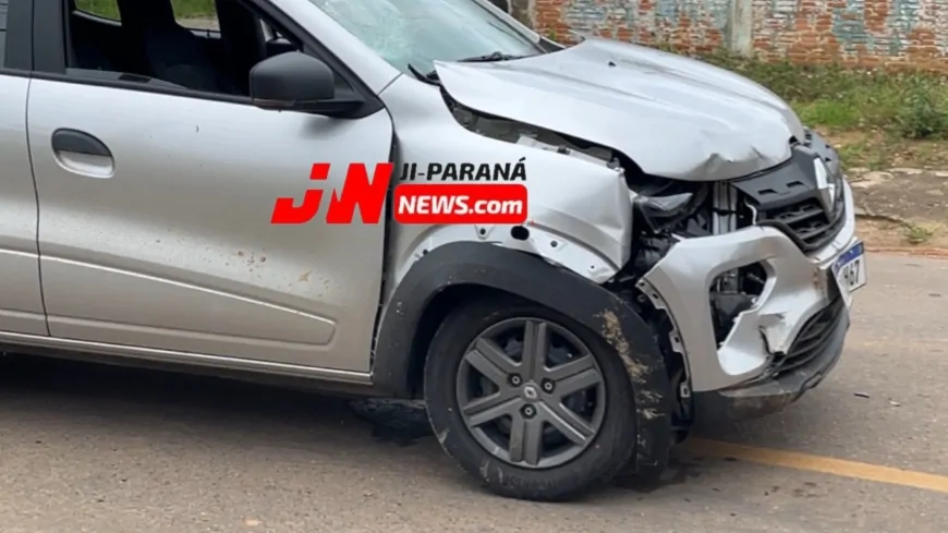 Colisão entre carro e motocicleta mobiliza a Polícia Militar na Rua T20