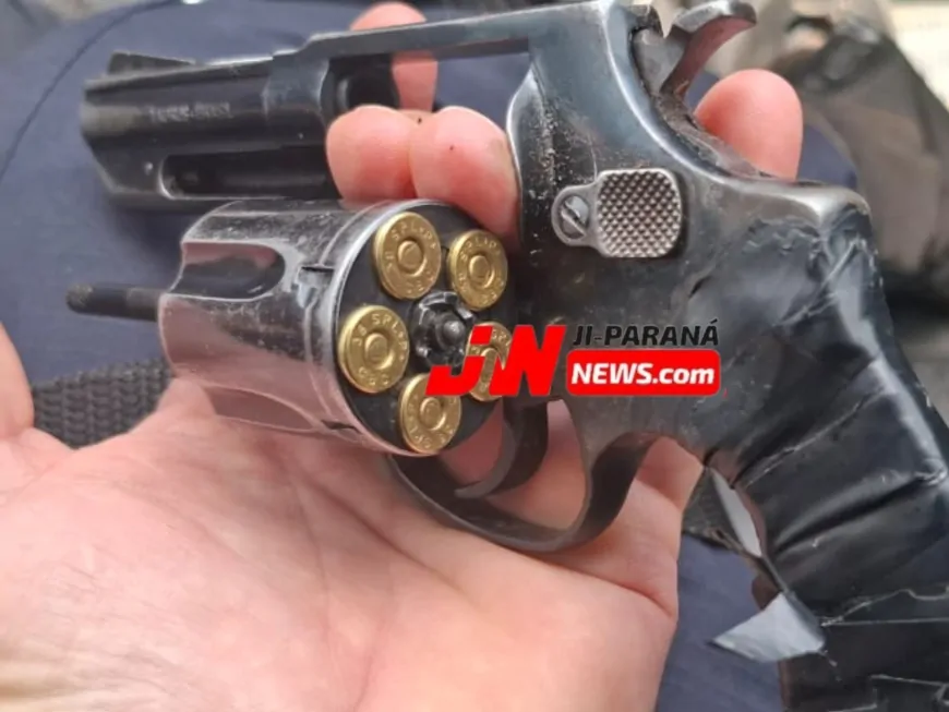 Polícia apreende revólver e munições durante cerimônia fúnebre em Ji-Paraná