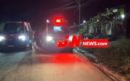Sinistro durante manobra em garagem deixa mulher ferida no bairro Habitar Brasil