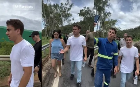 Nikolas faz caminhada de MG ao DF em ato sobre 8/1 e Bolsonaro