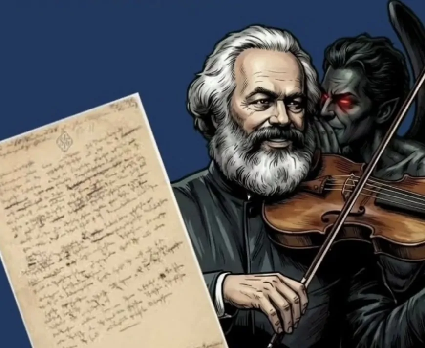 Os poemas satânicos de Karl Marx, um dos principais pensadores da esquerda