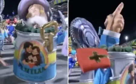 Bíblia e evangélicos são alvos de deboche em desfile de Carnaval no Rio