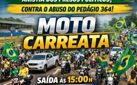 Ji-Paraná convoca moto carreata para 1º de março no âmbito do movimento nacional “Acorda Brasil”
