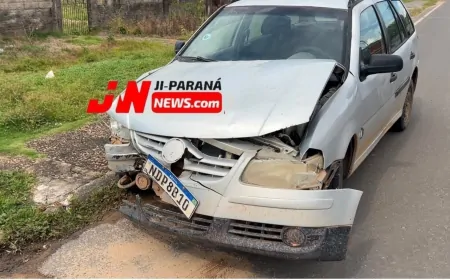 Avanço de preferencial provoca colisão e deixa duas crianças em observação