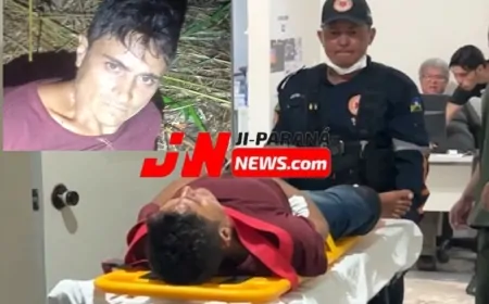 Ação rápida da PM termina com suspeito baleado e preso na noite de quarta-feira em Ji-Paraná