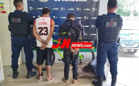 PM recupera bicicleta furtada e detém dois suspeitos monitorados pela Justiça