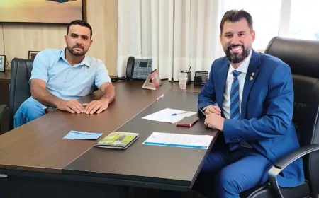 Deputado Nim Barroso recebe vereador Fábio Toledo para alinhamento de demandas de Machadinho d’Oeste