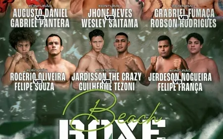 Beach Boxing Fight chega à 4ª edição em Ji-Paraná com disputas de cinturão e desafio internacional Cuba vs Venezuela