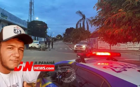 Tragédia no trânsito: motociclista perde a vida após colisão em cruzamento de Ji-Paraná