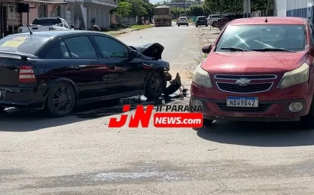 Motorista atravessa preferencial e provoca acidente no cruzamento da T-13 com São Luís