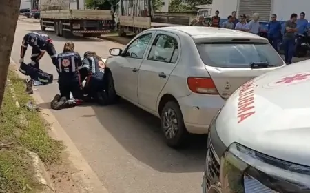 Atropelamento deixa homem ferido com suspeita de fratura na BR-364 em Ji-Paraná