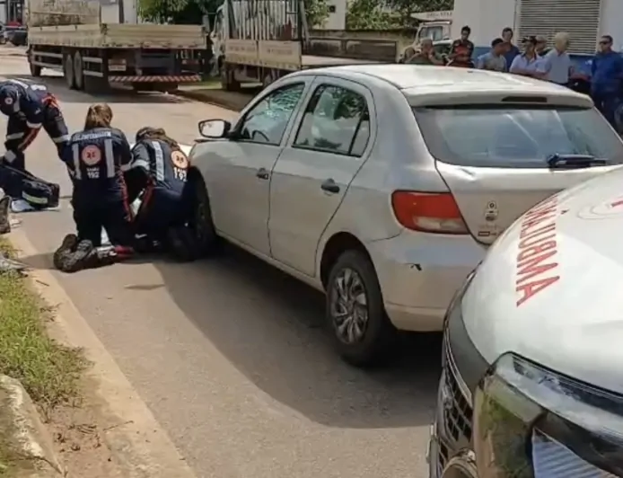 Atropelamento deixa homem ferido com suspeita de fratura na BR-364 em Ji-Paraná