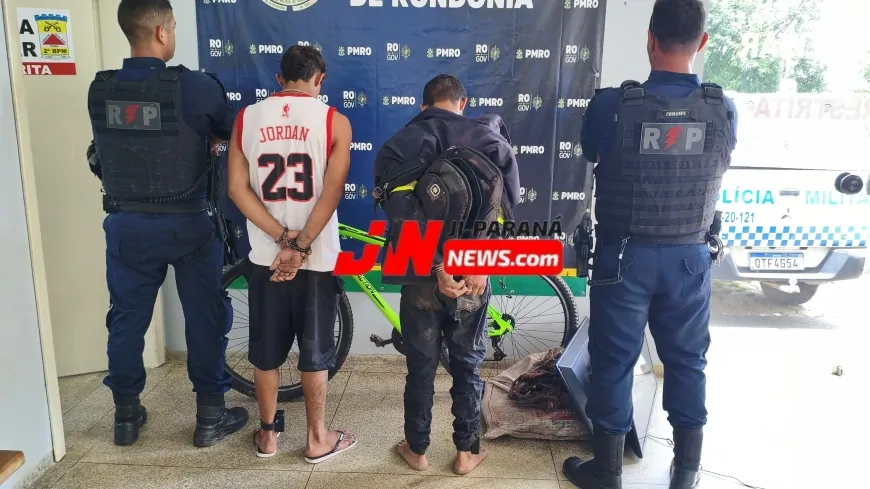 PM recupera bicicleta furtada e detém dois suspeitos monitorados pela Justiça