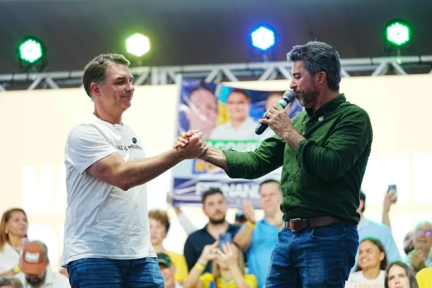 Marcos Rogério lança pré-candidatura ao governo de Rondônia em evento com Flávio Bolsonaro