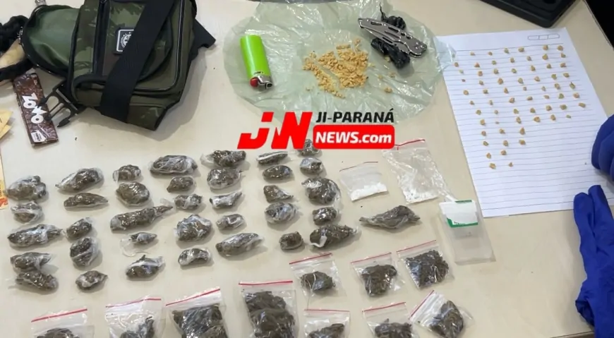 Suspeito é preso com mais de 170 pedras de crack em ponto conhecido de tráfico em Ji-Paraná