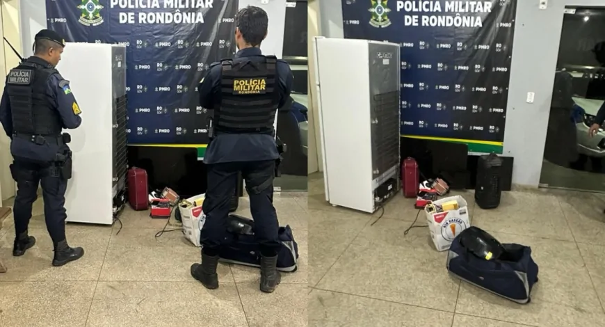 Polícia Militar dá resposta imediata e recupera geladeira e outros objetos furtados