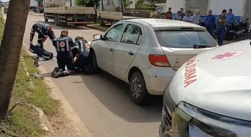 Atropelamento deixa homem ferido com suspeita de fratura na BR-364 em Ji-Paraná