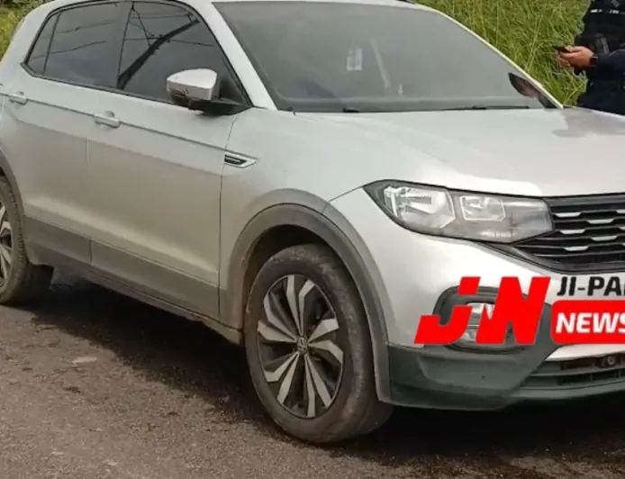 Polícia recupera T-Cross roubado e encontra faca dentro do veículo em Ji-Paraná