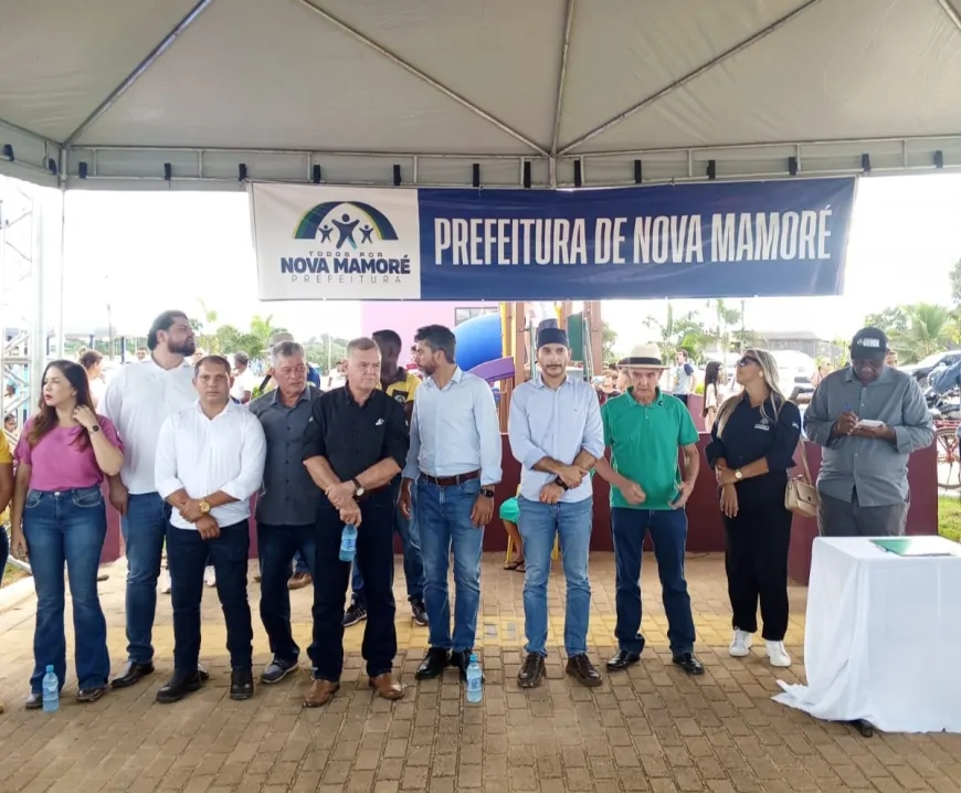 Inaugurada em Nova Dimensão a Pista de Caminhada Ronildo Martins de Paula e o Ponto de Táxi e Mototáxi Maria do Anjos Lisboa Brito