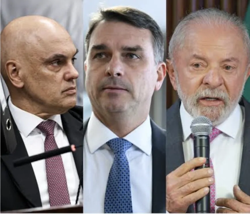 Após crescimento de rejeição a Lula, Moraes manda PF abrir inquérito contra Flávio Bolsonaro