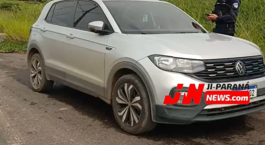 Polícia recupera T-Cross roubado e encontra faca dentro do veículo em Ji-Paraná