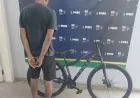 Suspeito é preso pela Polícia Militar e bicicleta furtada é recuperada no bairro Nova Brasília
