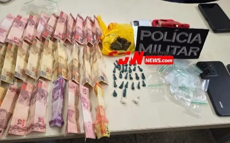 PM apreende drogas, dinheiro e material para embalagem durante ocorrência de tráfico em Ji-Paraná