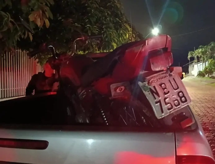Motocicleta furtada no estacionamento do Hospital Municipal é recuperada pela PM