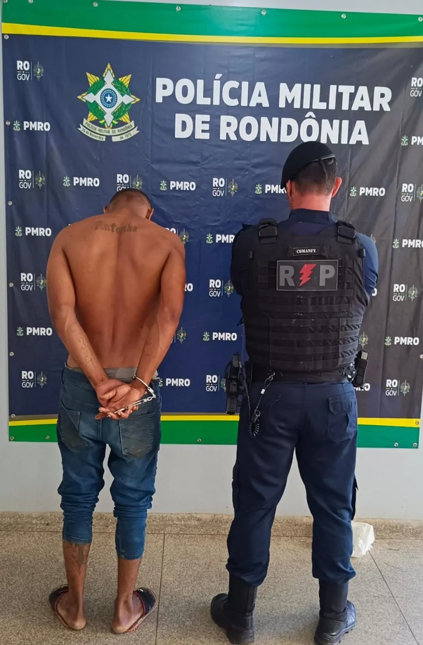 Indivíduo é preso pela PM após furtar celular em residência onde recebeu ajuda