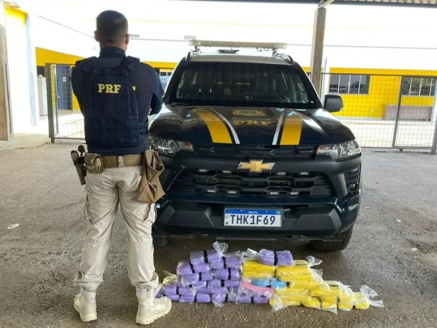 PRF apreende mais de 30 kg de cocaína durante abordagem na br-364 em ji-paraná