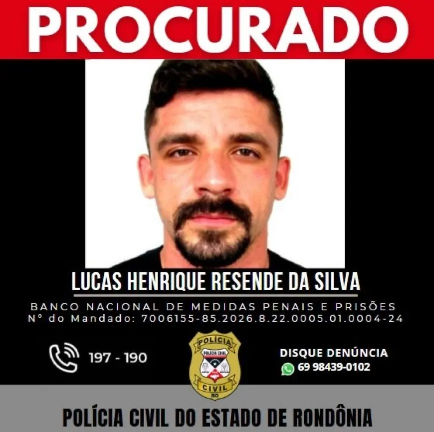 justiça decreta prisão temporária de suspeito foragido investigado por homicídios ligados à disputa entre facções em ji-paraná