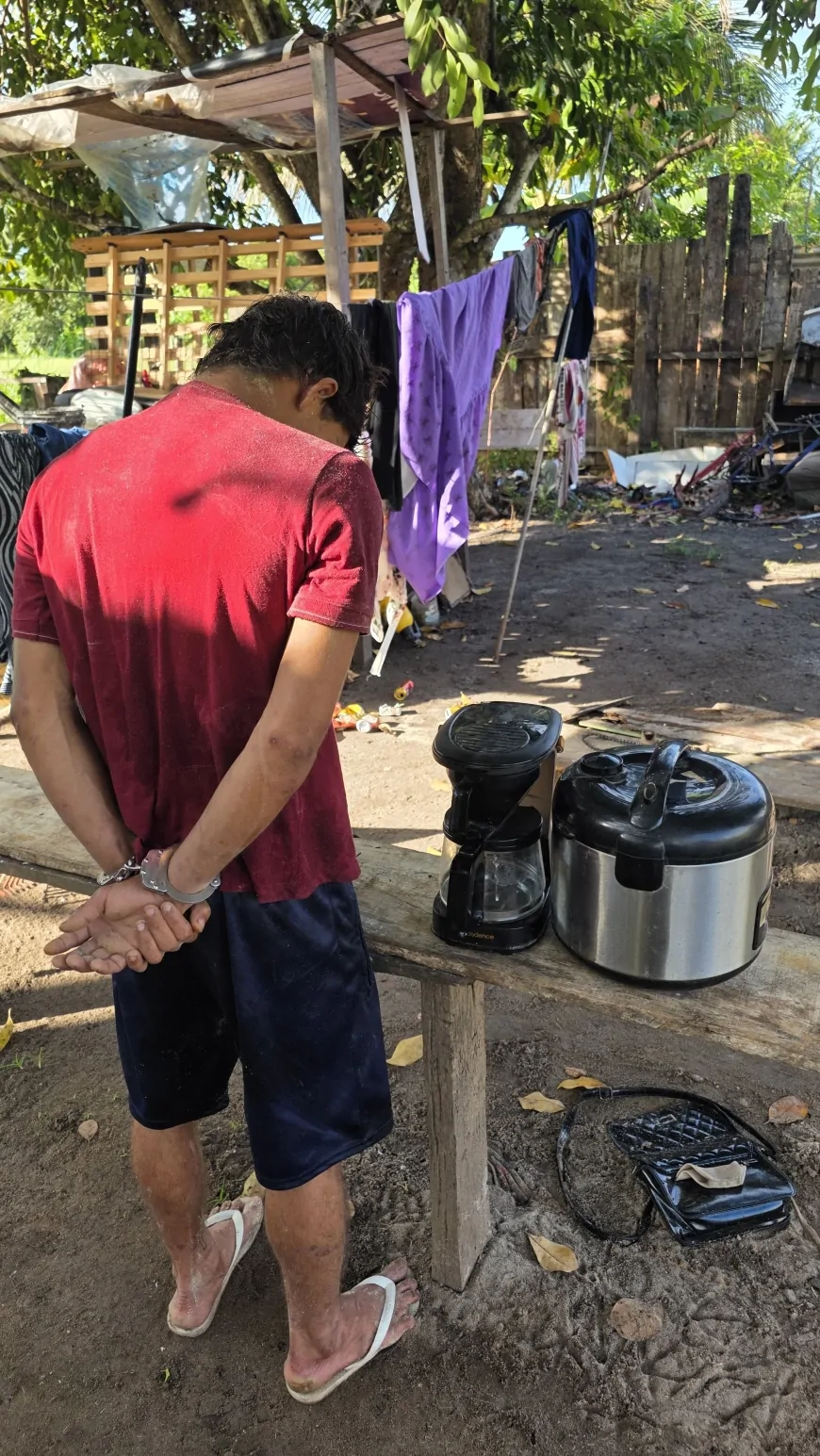 Foragido é preso após PM recuperar objetos furtados do bairro boa Esperança