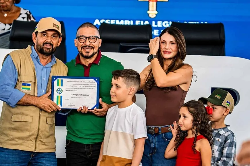 Rodrigo Guerreiro recebe Título Honorífico de Honra ao Mérito em sessão solene da Alero na Rondônia Rural Show