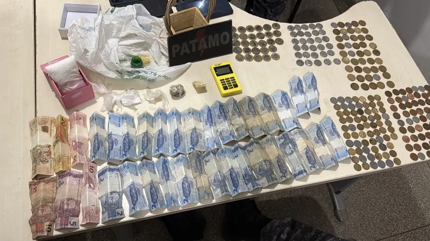 Polícia Militar fecha ponto de tráfico de drogas e prende casal em Ji-Paraná