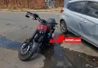 Conversão de veículo termina em grave acidente e deixa motociclista ferido em Ji-Paraná
