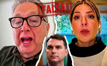 Anthony Garotinho desmentiu Daniela Lima ao afirmar que Flávio Bolsonaro não participou da "festa dos astronautas" promovida por Vorcaro