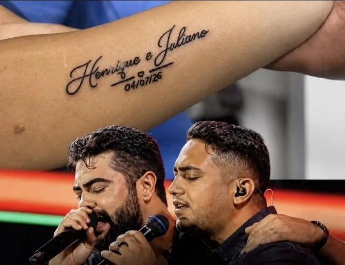 Moradora de Ji-Paraná tatua data do show de Henrique & Juliano, mas apresentação é cancelada