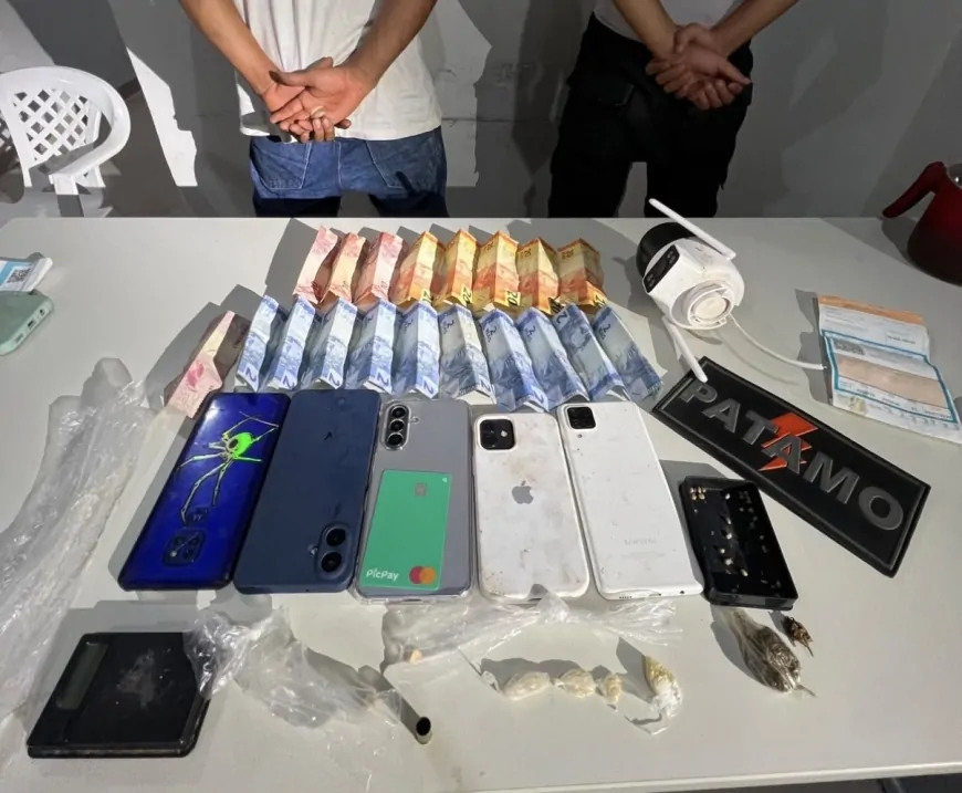 Operação da Polícia Militar resulta em prisões e apreensões ligadas ao tráfico de drogas em Presidente Médici