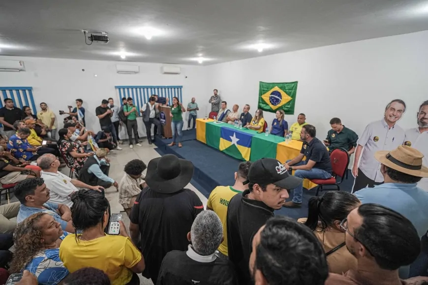 Auditório lotado em Porto Velho: Bruno Bolsonaro Scheid reúne lideranças e mostra força da direita em Rondônia