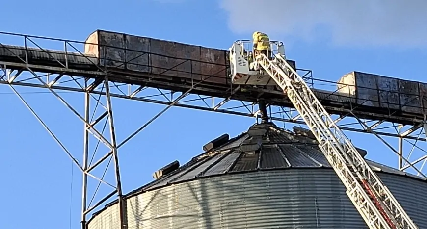 Bombeiros são acionados após princípio de incêndio em silo na T-24 em Ji-Paraná 