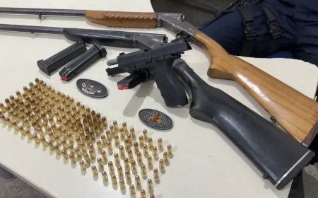 Polícia Militar apreende pistola, espingardas e munições escondidas em beco em Ji-Paraná