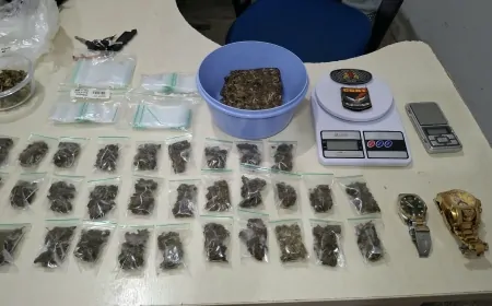Suspeito é preso com drogas, dinheiro e balanças de precisão em Ji-Paraná