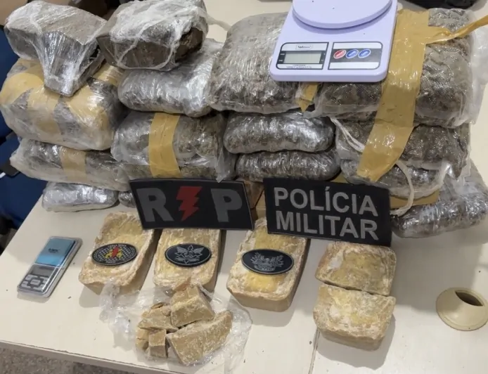 PM descobre depósito de drogas e apreende skank e pasta base em Ji-Paraná