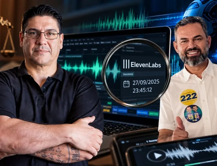 URGENTE: PERITO JUDICIAL CONFIRMA QUE ÁUDIO FOI CRIADO COM INTELIGÊNCIA ARTIFICIAL PARA INCRIMINAR BRUNO SCHEID