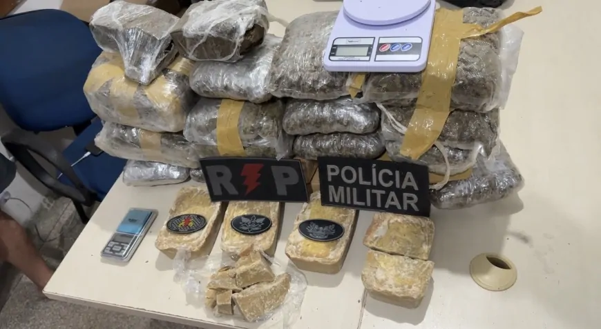 PM descobre depósito de drogas e apreende skank e pasta base em Ji-Paraná