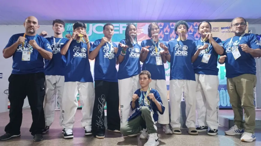 Taekwondo de Ji-Paraná conquista oito medalhas no JOER