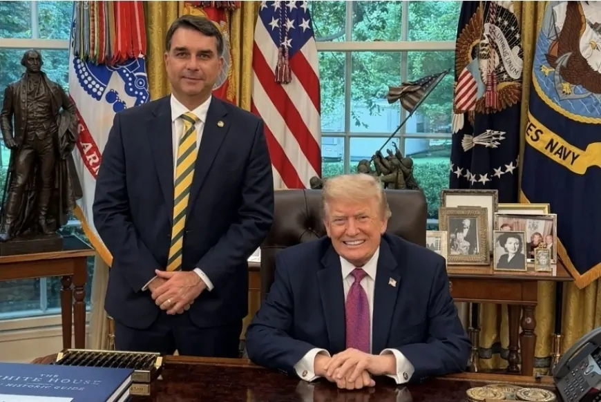 Trump ajudou a resgatar Flávio da Ditadura do Judiciário Brasileiro