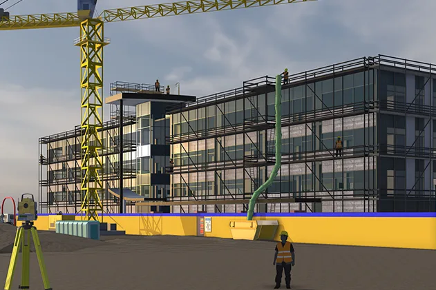 Modelo de obra e construção no SketchUp