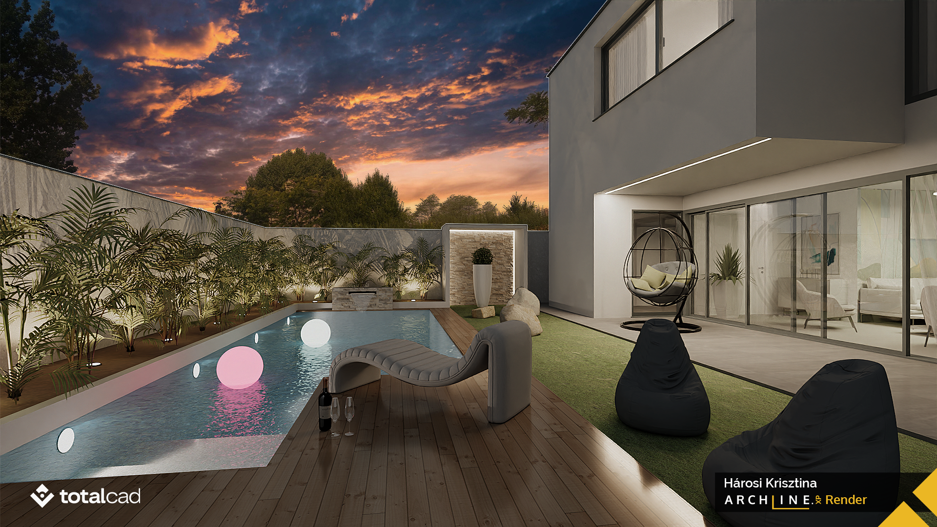 Render de projeto residencial — ARCHLine.XP